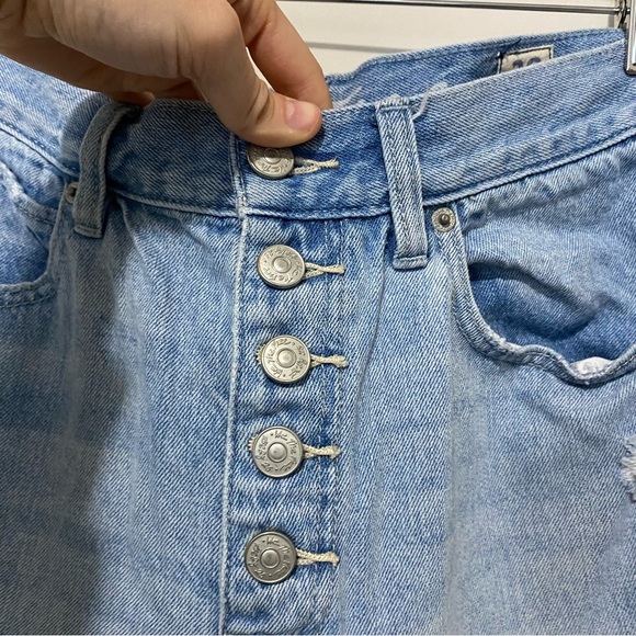 We The Free Light Wash Buttonfly Slim Jeans 29 - Picture 4 of 11